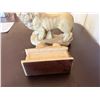 Image 10 : Qty 2 Lion Book Ends, Lion Sculpture & Guardian Lion Foo Dog on Base, Misc Sizes