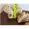 Image 13 : Qty 2 Lion Book Ends, Lion Sculpture & Guardian Lion Foo Dog on Base, Misc Sizes