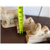 Image 14 : Qty 2 Lion Book Ends, Lion Sculpture & Guardian Lion Foo Dog on Base, Misc Sizes