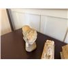 Image 4 : Qty 2 Lion Book Ends, Lion Sculpture & Guardian Lion Foo Dog on Base, Misc Sizes