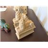 Image 7 : Qty 2 Lion Book Ends, Lion Sculpture & Guardian Lion Foo Dog on Base, Misc Sizes