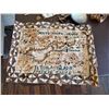 Image 2 : Tapa American Samoa Map, 2 Carved Statues, Wooden Mask, Jewelry Box, Ship, etc Misc Sizes
