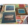 Image 1 : Qty 3 Framed Photographic Images: Whales, Lighthouse & Yacht Harbor