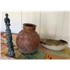 Image 1 : Ceramic Jar, Carved Totem Pole & Boat Dish, Misc Sizes