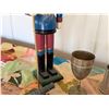 Image 12 : Misc Décor: Nutcracker, Metal Steins & Wine Goblet, Cannon, Animal Figurines, etc Misc Sizes
