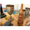Image 8 : Misc Décor: Nutcracker, Metal Steins & Wine Goblet, Cannon, Animal Figurines, etc Misc Sizes