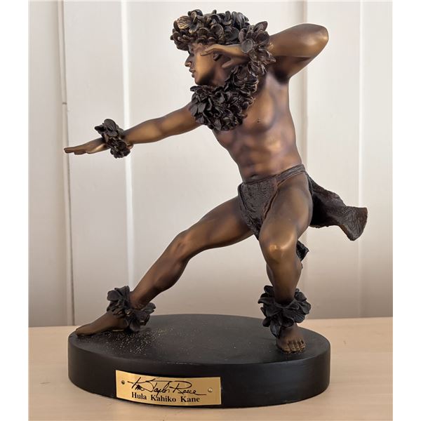 Hula Kahiko Kane Hawaiian Figure Statue by Kim Taylor Reece