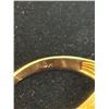 Image 3 : 10 Kt. Gold Ring w/ Reddish Stone