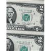 Image 2 : Sheet of Uncut $2 American Star Note Bills