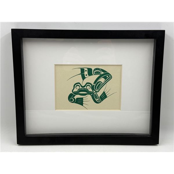 Framed Indigenous Frog Print