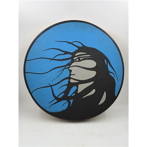 Painted "Wind Walker" Hide Drum by PR Logery