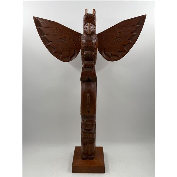 Hand Carved Wooden Totem Pole
