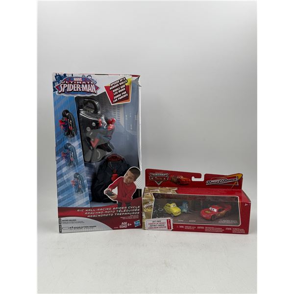 Sealed Spider-Man RC Wall-Racing Spider Cycle & Cars Race O Rama Gift Pack