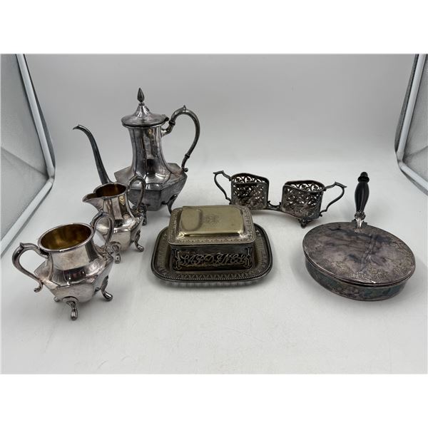 Silver-Plated Serving Ware Lot