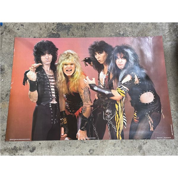 1980s WASP Poster Printed in England