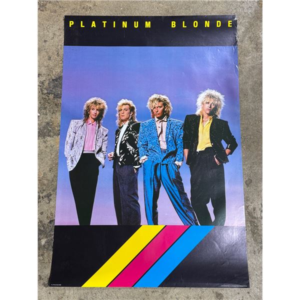 Platinum Blonde Poster Lithographed in Canada