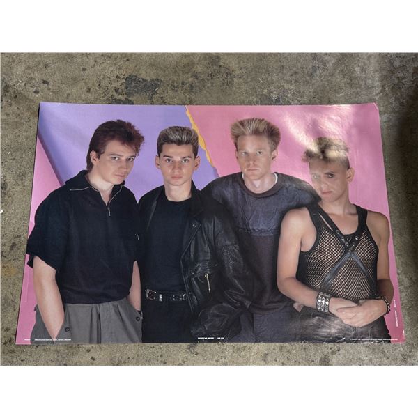 1980s Depeche Mode Poster Printed in England