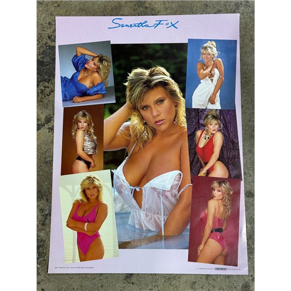 1980s Samantha Fox Poster Printed in USA