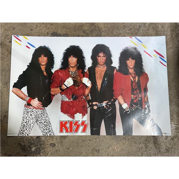 1980s Kiss Poster