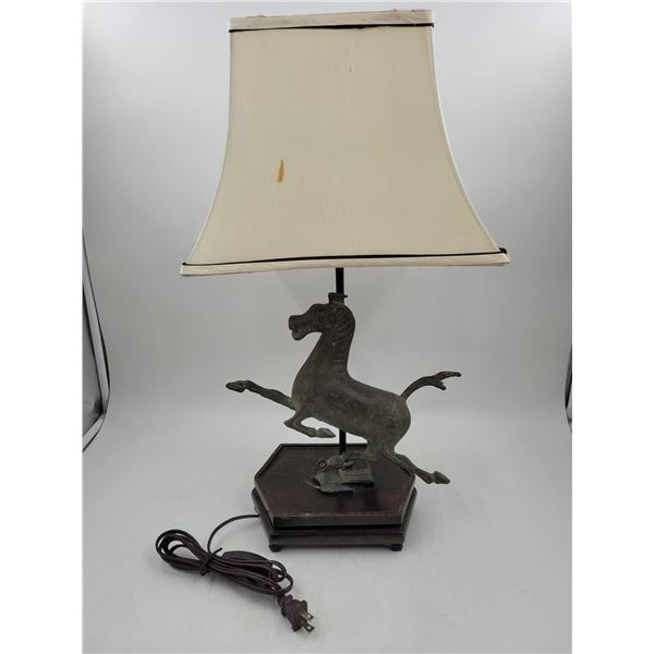 Bronze Horse Lamp