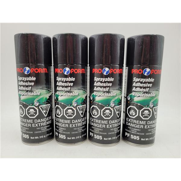 Lot of Pro Form Sprayable Adhesive
