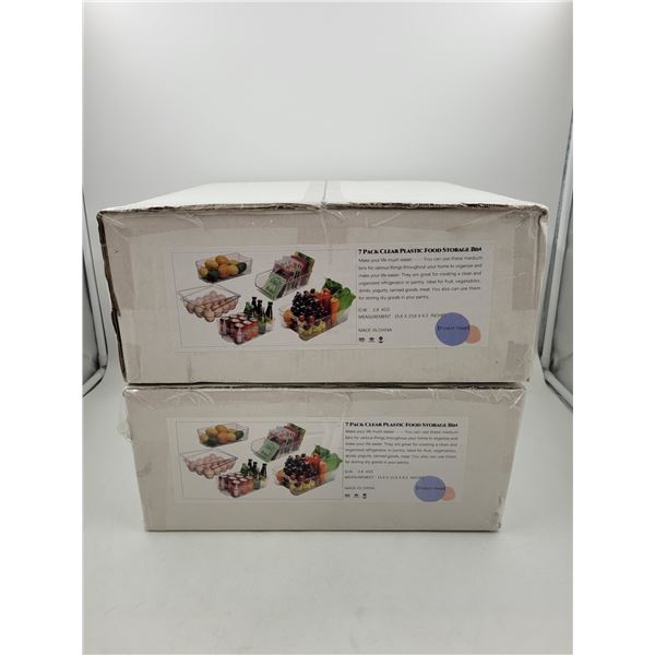 Lot of Clear Plastic Food Storage Bins