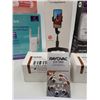 Image 3 : Electronics Accessory Lot w/ Selfie Stick Tripod, Wifi Extender, Travel Adapter, & More