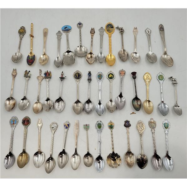 Lot of Souvenir Collector's Spoons