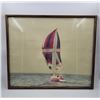 Image 1 : Framed VTG Sailboat Photograph
