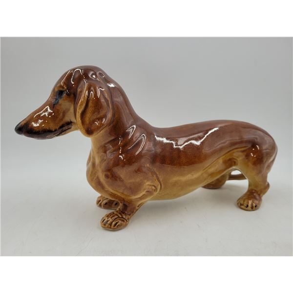 Ceramic Daschund (Wiener Dog) Sculpture Made in Italy