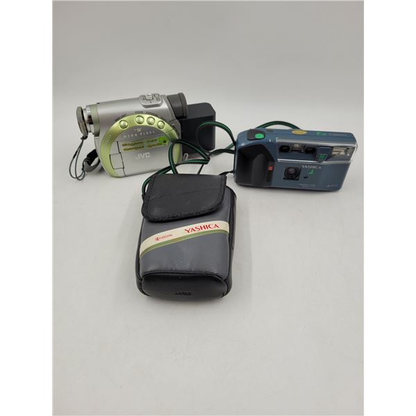 JVC Camcorder & Yashica Camera w/ Case