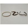 Image 1 : 3 925 Sterling Silver Bangles (57.45g)