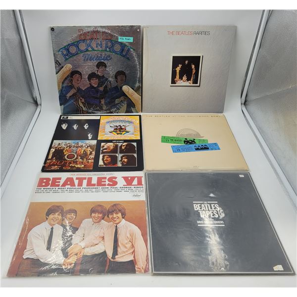 6 Beatles Vinyl Records