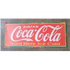 Image 1 : Embossed Metal Die Cut Coca-Cola Sign