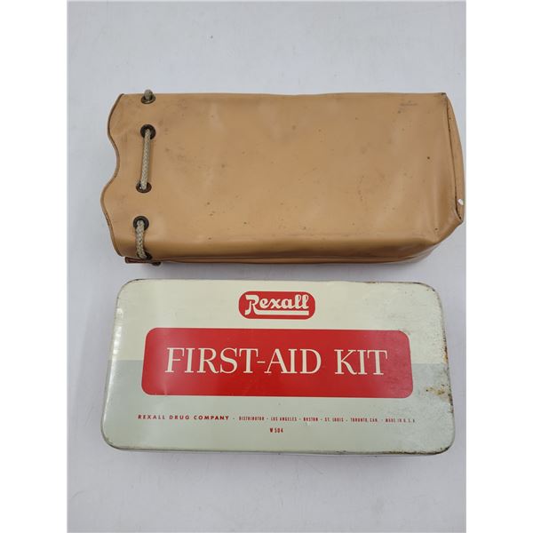 VTG Rexall First-Aid Kit w/ Storage Pouch