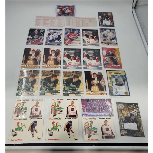 Lot of Assorted Kraft & Kellogg's Hockey Cards