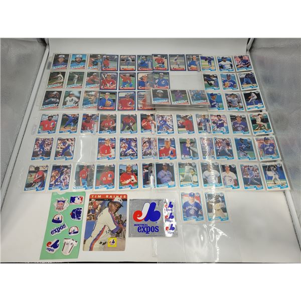 Lot of VTG Montreal Expos Baseball Cards