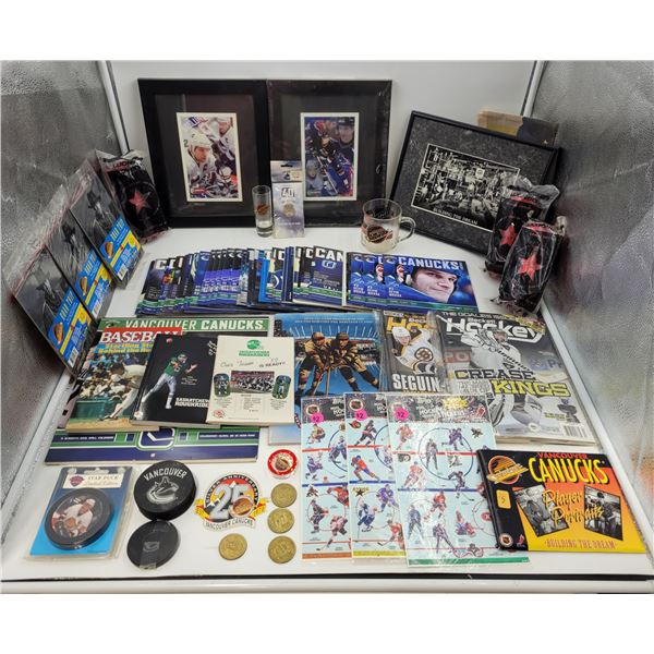 Lot of Hockey Cards/Pucks/Pictures and Collectibles