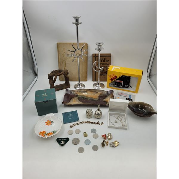 Various VTG Lot Including Jewelry and Pottery