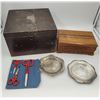 Image 1 : VTG Storage Boxes/Scissors & Serving Dishes