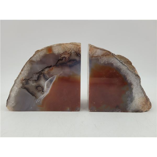 Pair of Geode Bookends