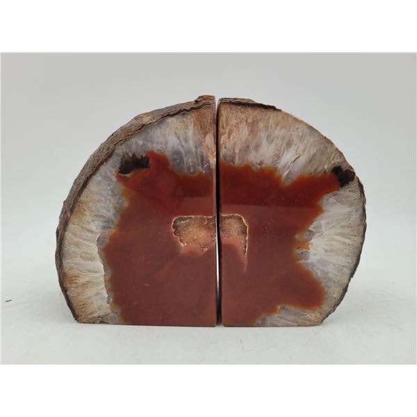 Pair of Geode Bookends