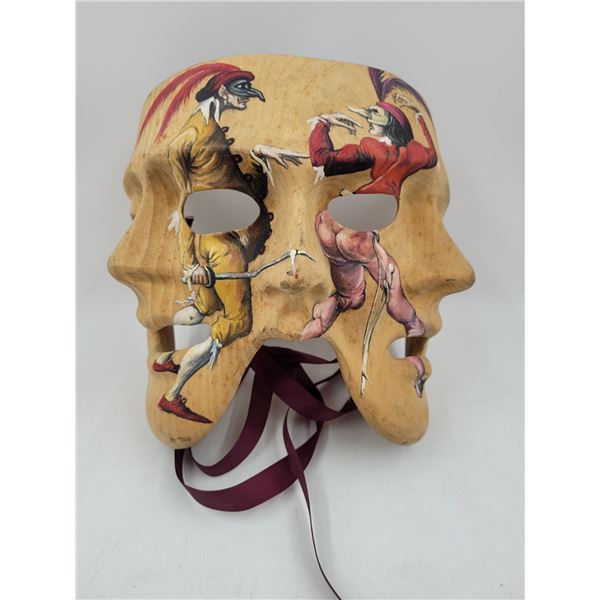 Hand Carved & Painted Mask From Venezia