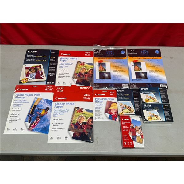 Lot of New Photo Paper Canon & Epson
