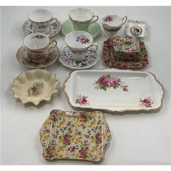 Lot of China Including Royal Winton Butter Dish