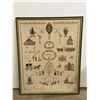Image 1 : Framed Antique Dutch Sampler Needlepoint
