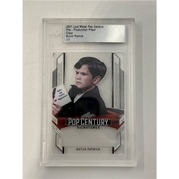 Pop Century Butch Patrick Trading Card 1/1 Proof Card