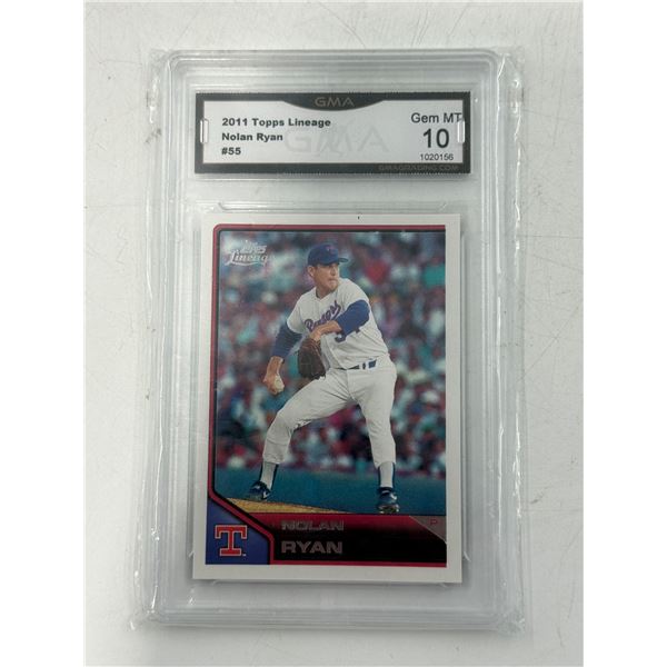 Graded 2011 Topps Nolan Ryan Baseball Card