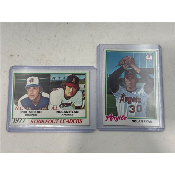 2 Nolan Ryan 1970s Baseball Cards