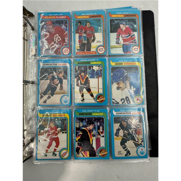 Binder of 1979 Hockey Cards